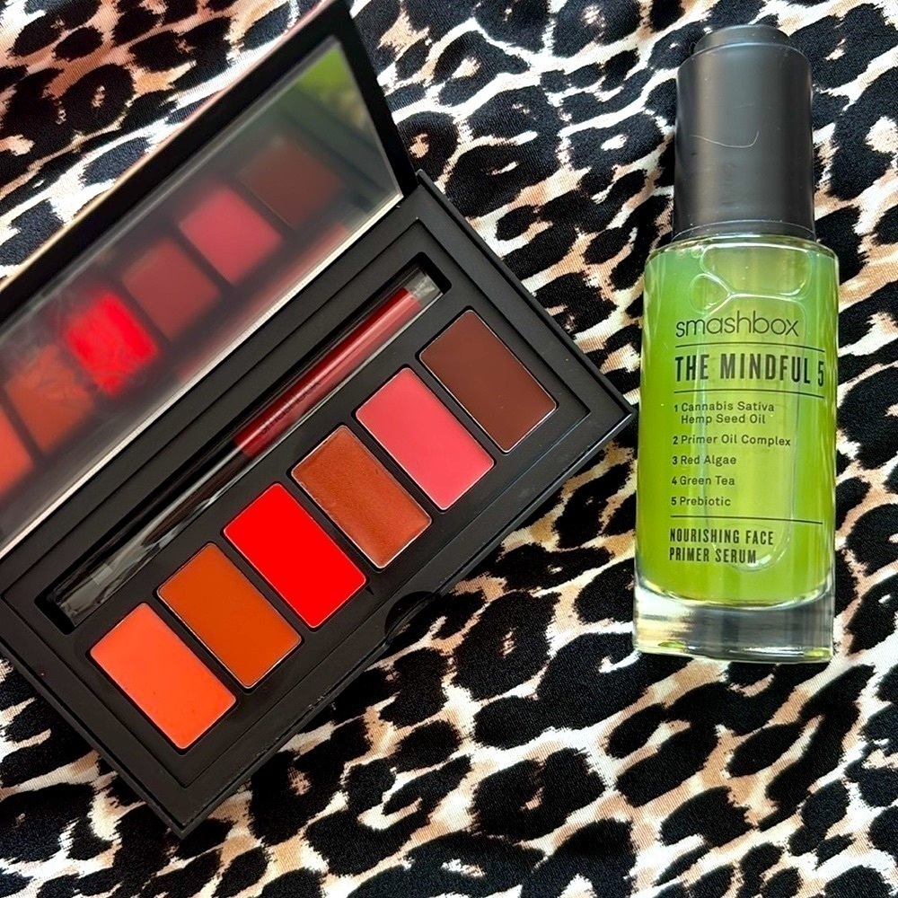 Brand New Smashbox The Mindful 5 Face Primer & Be Legendary Lip Palette Ablaze